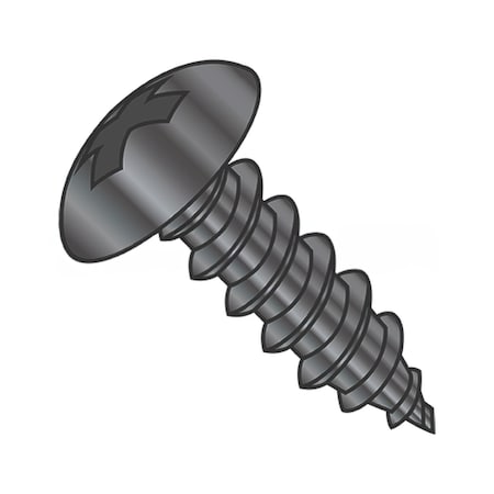 Usa Industrials Self-Drilling Screw, #8-15 x 5/8 in, Black Oxide Steel Truss Head Phillips Drive BULK-SCRW-14530